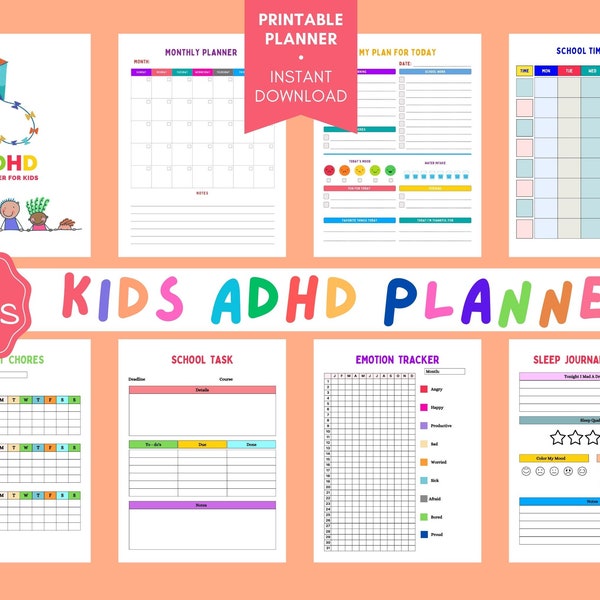 Adhd Planner Printable - Etsy