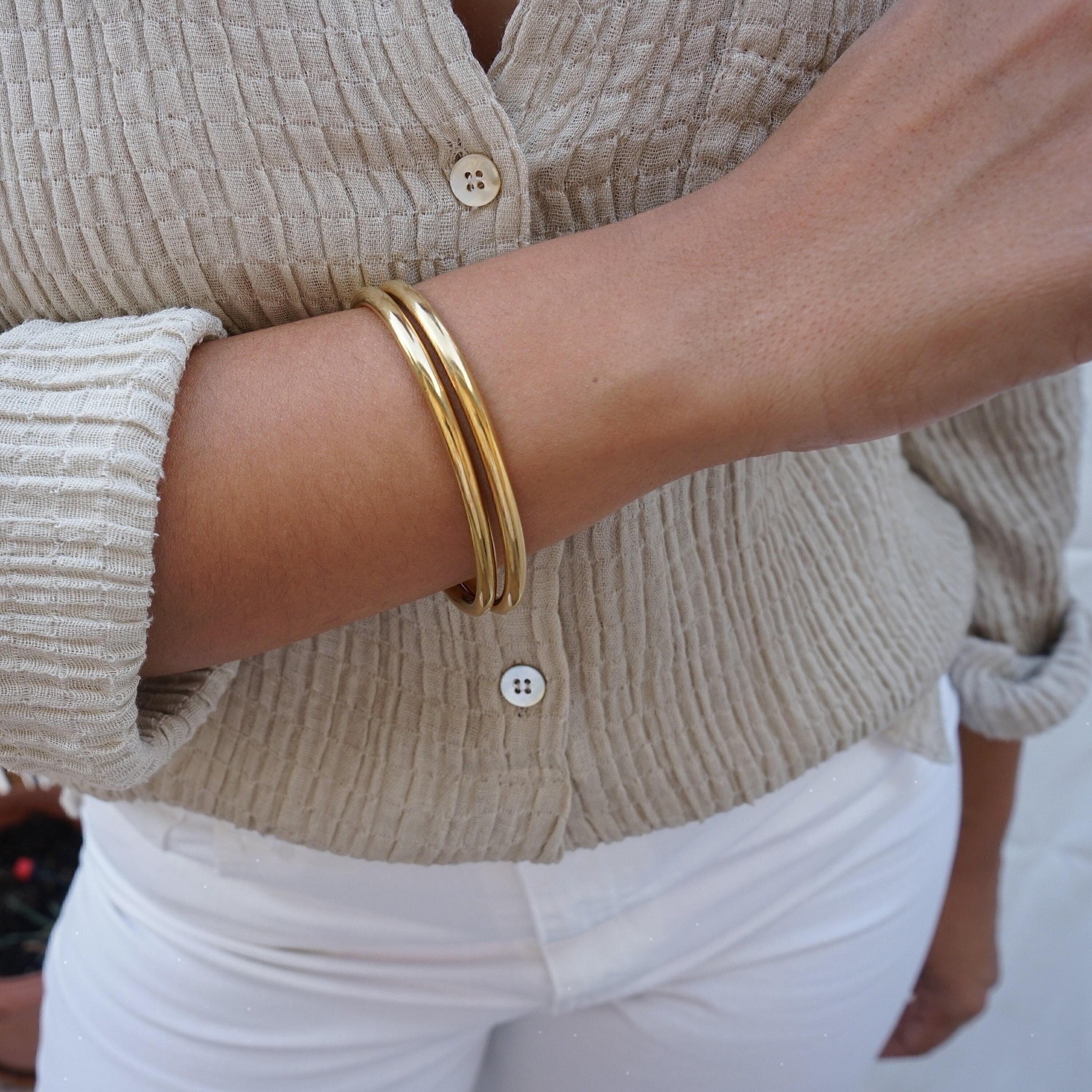 アクセサリー AMERI GURUGURU BANGLE Amazon.com: BuDhaGirl Silver All Weather Bangles® (AWB