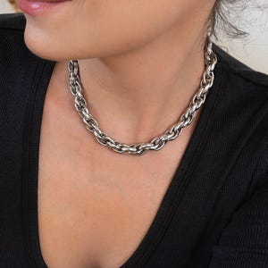 Minimalistische 925 Sterling Silber Kette, 925 Sterling Silber Choker, 925 Sterling Silber, 925 Silber