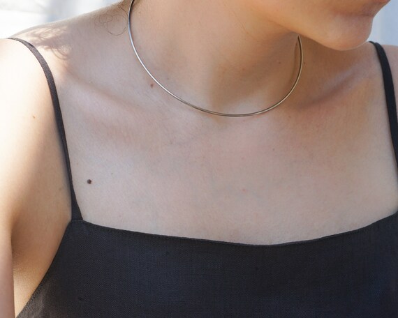 Stainless steel hotsell collar necklace