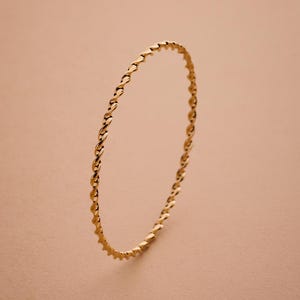 Gold dainty braided bangle, minimalist gold wire braid stacking bracelet, geometric dainty hippie boho delicate minimalist, free people