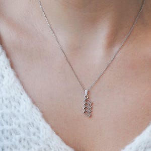 Silver geometric pendant, polygon pendant, stainless steel, colourful pendant layering necklace, stacking bohemian dainty gift for her