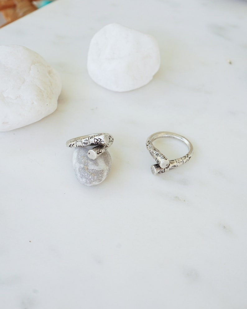 Archaeological Finds Historical Adjustable Ring Ancient Egyptian style Jewellery US 7.5-8inch Antique Silver Hieroglyph inspired Ring