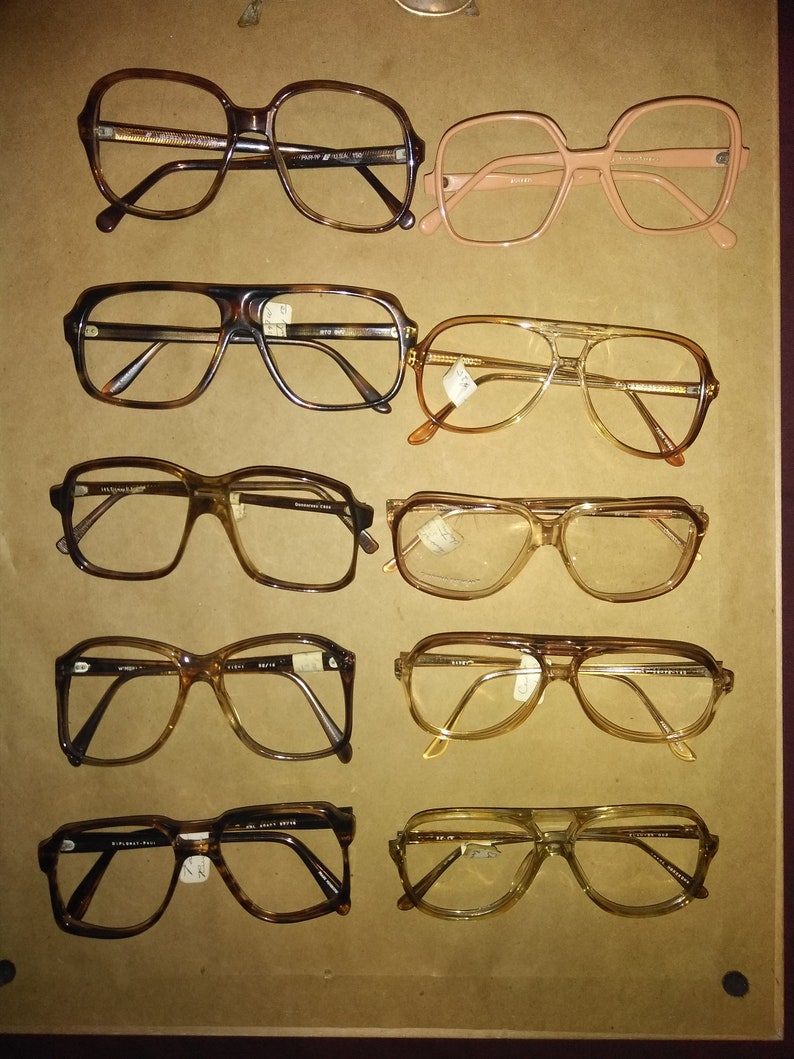 Vintage Eyeglass Frames From a Variety of Designers.. LOT of 21 Etsy