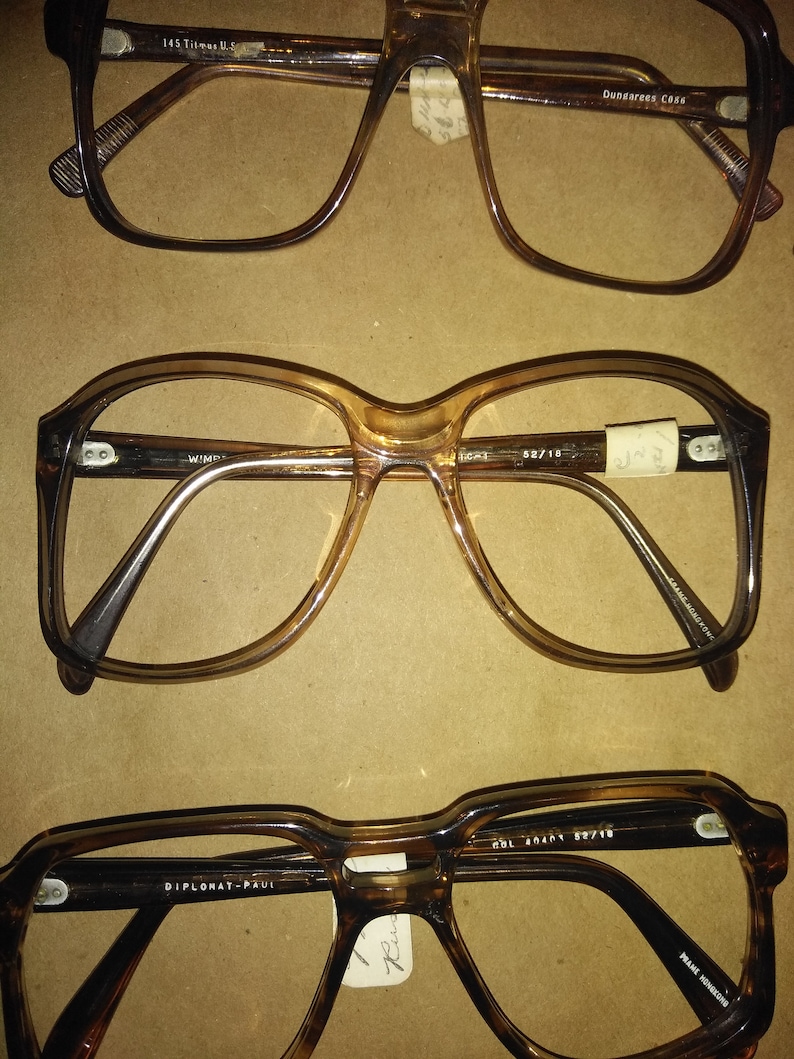 Vintage Eyeglass Frames From a Variety of Designers.. LOT of 21 Etsy