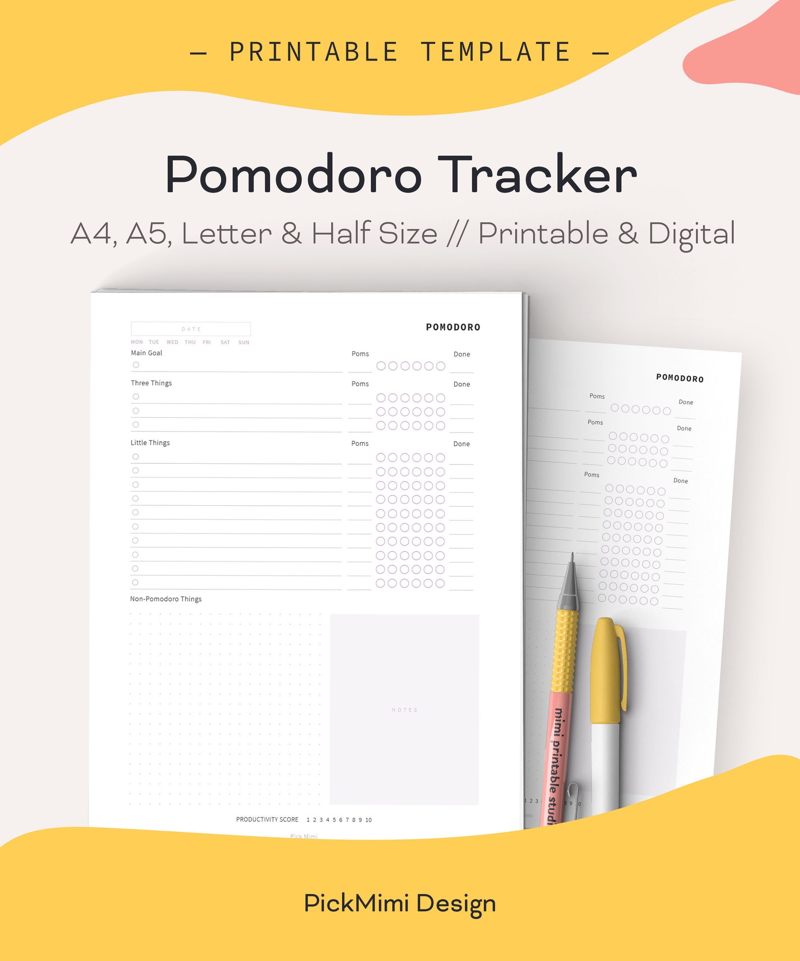 Pomodoro Technique Planner