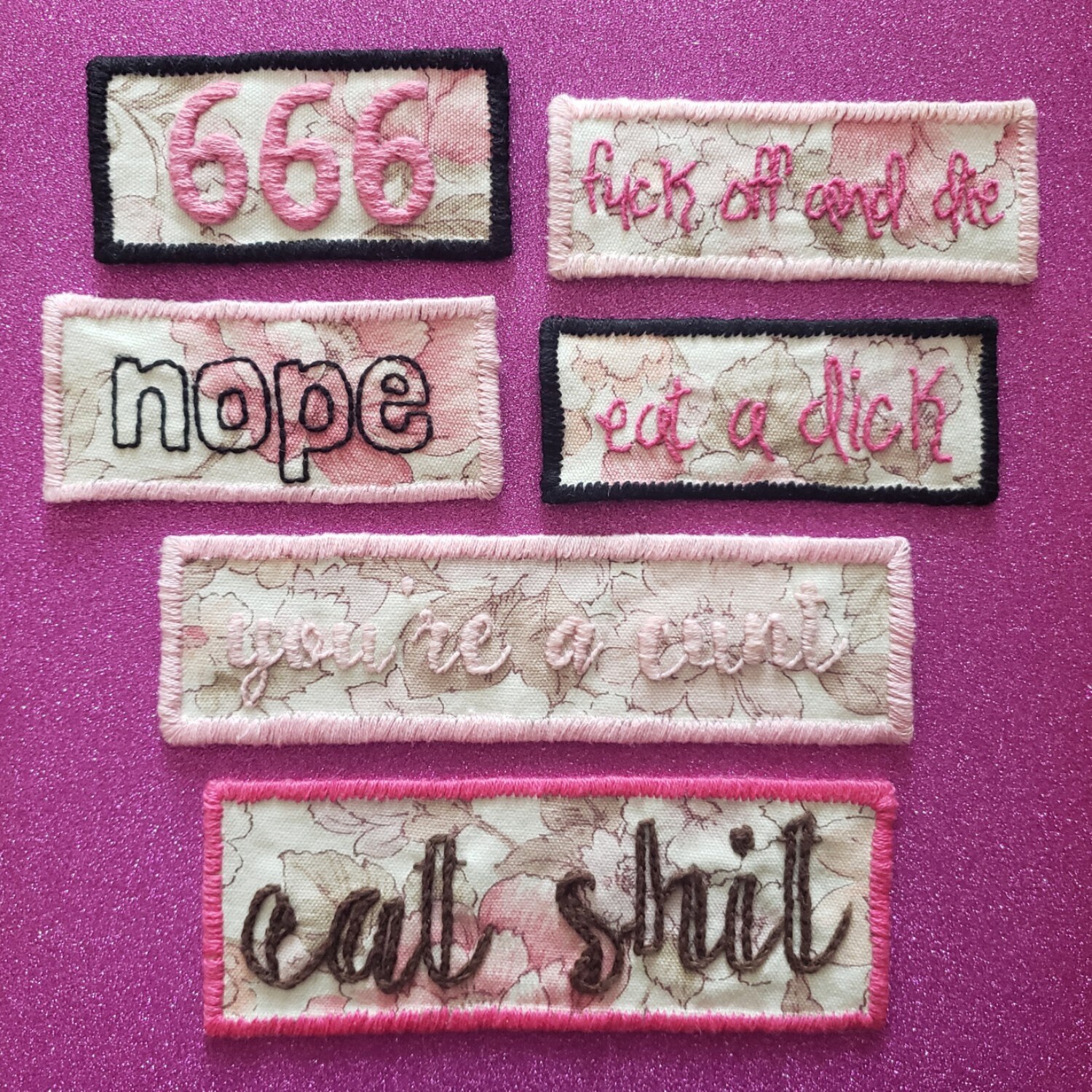 Curse Words Patches Etsy