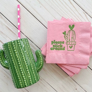 Per favore, restate con i tovaglioli di cactus