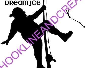 Dream Job Pole Dancer, Downloadable decal file. JPG, PNG, SVG