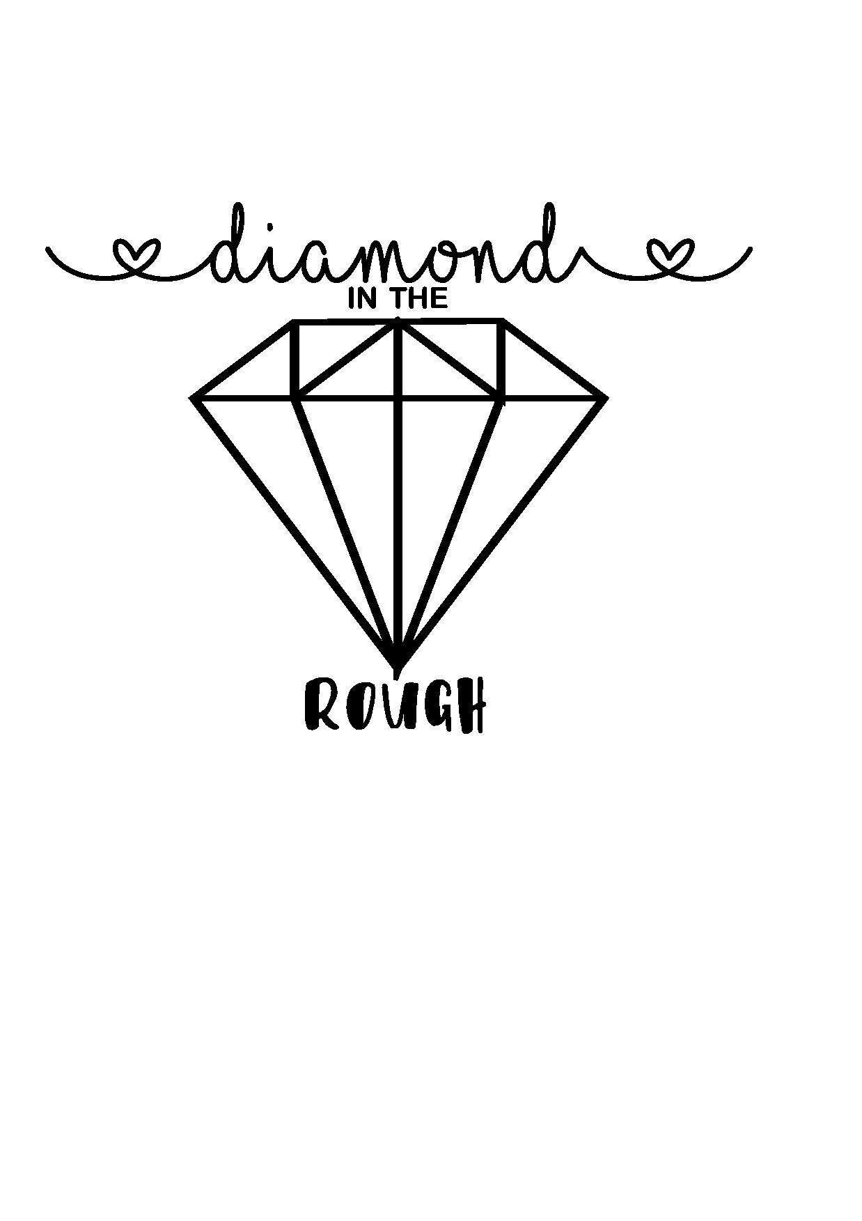 Diamond in the Rough Decal Etsy