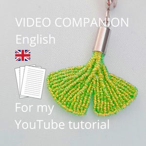 Guía en PDF para el tutorial de vídeo de macramé con lavanda / Guía de secuencia de nudos para YouTube