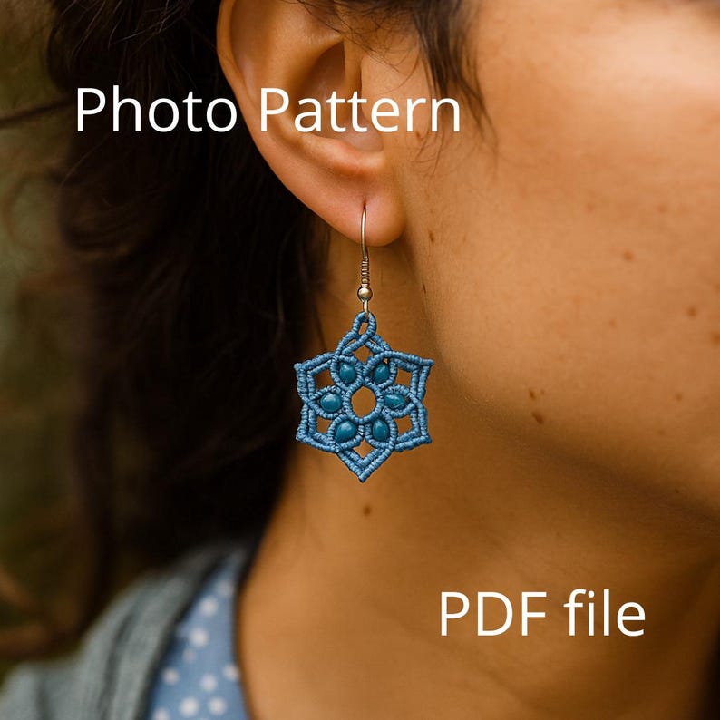 DIY Micro Macrame Mandala Tutorial - PDF Digital Download, over 50 pictures image 8