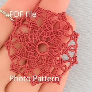 Micromacramé-mandalapatroon: doe-het-zelfvideotutorial (pdf-download)