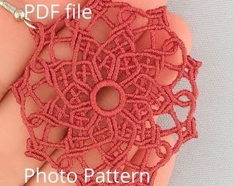 Patrón de mandala de micromacramé: videotutorial (descarga PDF)