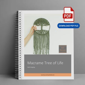 Macrame Tree of Life Wall Hanging Tutorial – DIY PDF Pattern