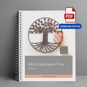 Macrame Tree of Life Tutorial: 300+ Photo DIY Pattern (20cm Circle) (PDF Download)