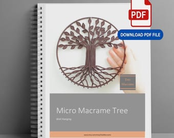 Macrame Tree of Life Tutorial: 300+ Photo DIY Pattern (20cm Circle) (PDF Download)