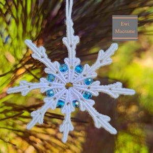 Snowflake Macrame Pattern, Tutorial - PDF Digital Download, Over 100 ...