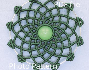 Tutorial de micro macramé para diseño de atrapasueños - Descarga digital en PDF, más de 150 imágenes