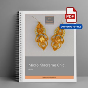 Tutoriel DIY boucles d'oreilles macramé bohème chic : photos et vidéo (téléchargement PDF)