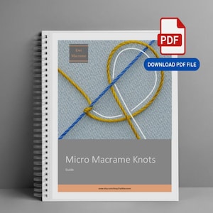 Printable Micro Macrame Knot Reference Guide PDF | Essential Knots for Jewelry Making