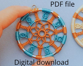 Attrape-rêves DIY, tutoriel micro macramé - PDF à télécharger, plus de 90 images