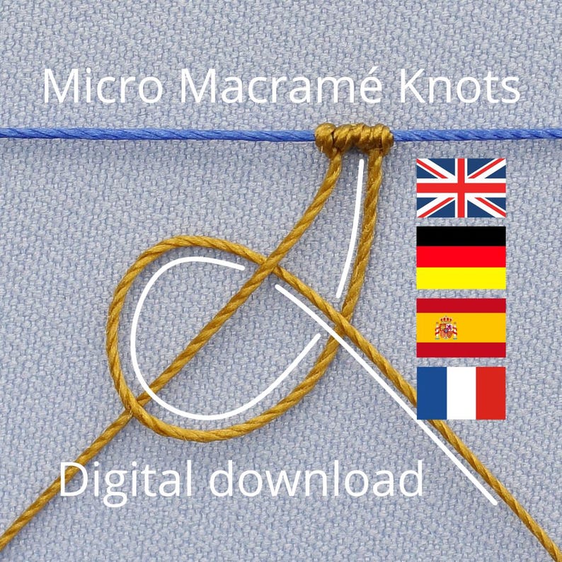 Micro Macrame Knots and Practical Applications PDF Guide (English, Deutsch, Español, Française) image 2