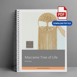 Macrame Tree of Life Wall Art Tutorial – DIY Photo Pattern (PDF Download)
