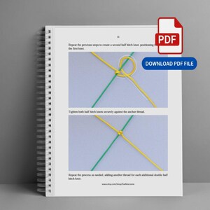 Micro Macrame Knots and Practical Applications PDF Guide (English, Deutsch, Español, Française) image 4