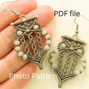 Micro Macrame Patterns Free Owl Micro Macrame Pattern: DIY Jewelry Tutorial (PDF Download, 200 ...