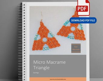 Cosmic Chic Macrame Earrings DIY Tutorial: Photo & Video Guide (PDF Download)