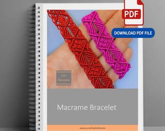 Micro Macrame for Beginners – Your First Bracelet & Bookmark Pattern (PDF Tutorial)