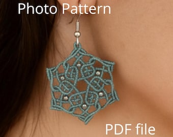 Tutorial de mandala celta de micro macramé DIY - Descarga digital en PDF, más de 50 imágenes