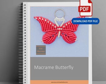 Micro Macrame Butterfly Tutorial: DIY Jewelry & Art Project (PDF Pattern)