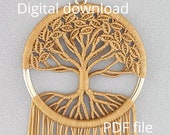 Micro Macrame Tree of Life Pendant Tutorial, 6 Cm Circle