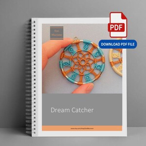 DIY Dreamcatcher-Inspired, Micro Macrame Tutorial - PDF Digital Download, over 90 pictures
