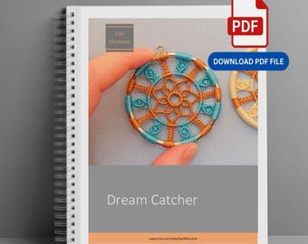 DIY Dreamcatcher-Inspired, Micro Macrame Tutorial - PDF Digital Download, over 90 pictures
