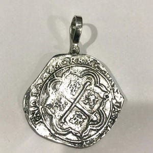 ATOCHA Coin Pendant Sterling Silver 8 Reale Coin