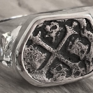 ATOCHA Coin Ring Mens 925 Sterling Silver Sunken Treasure Shipwreck Jewelry
