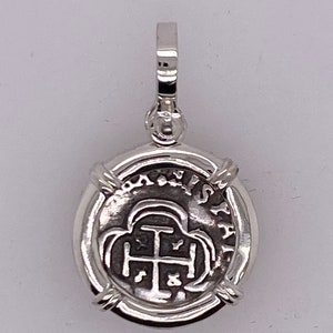 ATOCHA Coin Pendant Sterling Silver Porthole 1 Reale