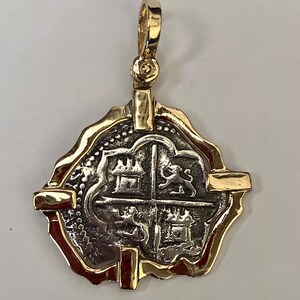 Atocha Coin 4 Reale 14K Gold Frame