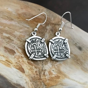 ATOCHA Coin Earrings Ladies 925 Sterling Sunken Treasure Jewelry
