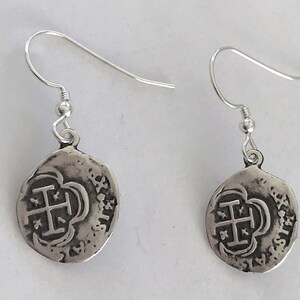 ATOCHA Coin Earrings Ladies 925 Sterling Sunken Treasure Jewelry