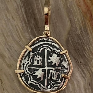 ATOCHA Coin Pendant 14K Gold Sunken Treasure Shipwreck Coin Jewelry