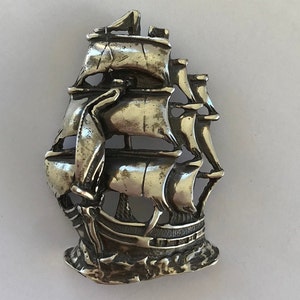 ATOCHA Pendant Ship Galleon 925 Sterling Sunken Treasure Shipwreck Jewelry