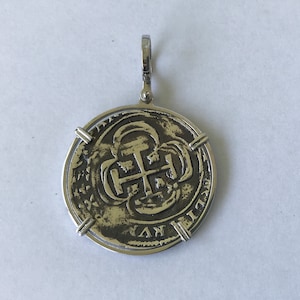 ATOCHA Coin Pendant Design Era 1600-1700 Sunken Treasure Shipwreck Coin Jewelry