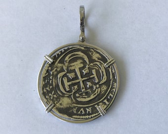 ATOCHA Coin Pendant Design Era 1600-1700 Sunken Treasure Shipwreck Coin Jewelry