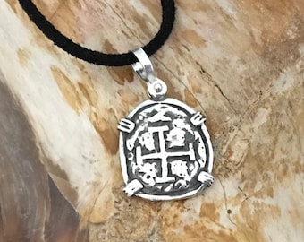 ATOCHA Coin Pendant Design 1600-1700 Era 925 Silver Sunken Treasure Coin Jewelry