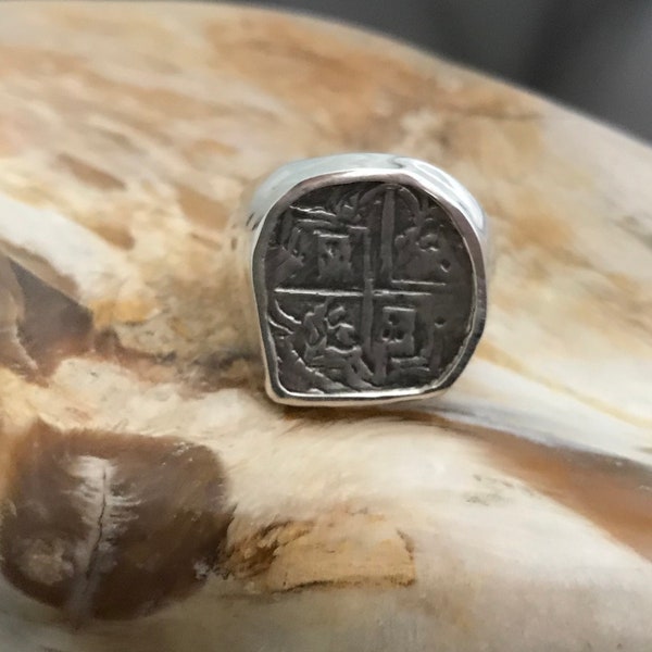 Atocha Coin Ring Sterling Zilveren Heren dames Treasure Jewelry