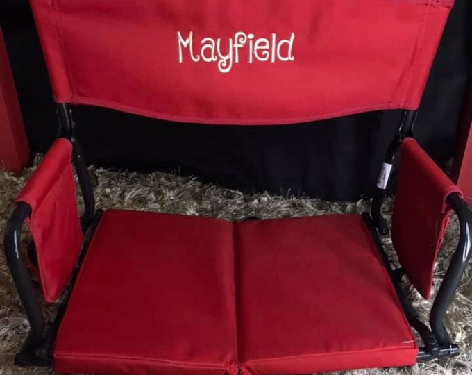 Personalized Stadium Seats With Embroiderymonogrammed Etsy